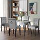 Grey Velvet Kitchen Dining Chairs Set Of 2 4 6 Home Office Bedroom Dinner Chairs