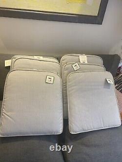 Grey royalcraft replacement cushions Rattan Chairs Seat Pads new x6