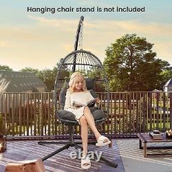 Hanging Egg Chair Egg Swing Hammock Chair with Head Pillow & Large Seat Cushion