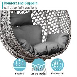 Hanging Egg Chair Rattan Garden Swing Chairs Patio Indoor Outdoor With Cushion