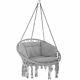 Hanging Hammock Chair Outdoor Indoor Garden Patio Durable Swing Rope Cushion New