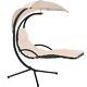 Hanging Lounger Swinging Chair Parasol Uv Outoor Patio Seat Balcony Cushion New