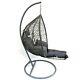 Hanging Rattan Swing Patio Garden Chair Weave Egg W Cushions Footrest Rain Cover