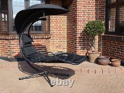 Helicopter Dream Chair Swing Hammock Sun Lounger Seat Garden Outdoor Grey