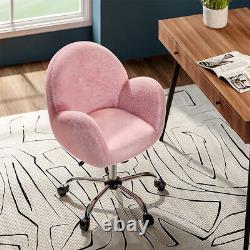 Home Office Chair Computer Desk Chair Swivel Adjustable Lift Fluffy Cushion Seat