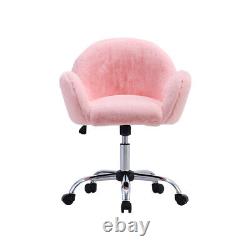 Home Office Chair Computer Desk Chair Swivel Adjustable Lift Fluffy Cushion Seat