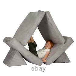 Huddle Kids Foam 72cm Modular Play Couch/Sofa Soft Cushion Lounge Chair Grey