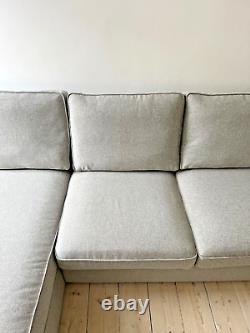 IKEA KIVIK 3-Seat Sofa with Chaise Longue, Tibbleby Beige/Grey