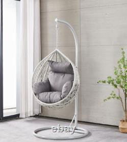 KIDS MINI Egg Chair Children's grey hanging egg chair wicker hammock garden egg