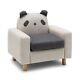Kids Sofa Children Armrest Chair Animal Pattern Solid Construction Thick Cushion
