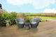 Kingfisher Bistro Egg Vase 3pc Table And 2 Chairs Rattan Effect Set Garden Stack