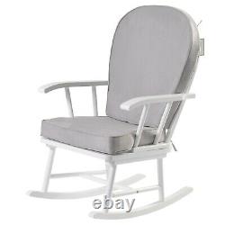 Kub Hart Nursing Rocking Chair White & Grey SAVE £59.99