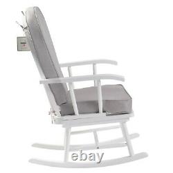 Kub Hart Nursing Rocking Chair White & Grey SAVE £59.99
