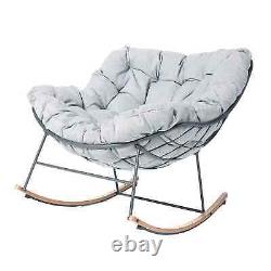 Large Garden Rocking Chair Oslo Padded graphite GREY colour COLLECTION ONLY CW1