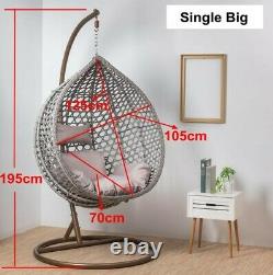 Large Hanging Egg Chair Grey Indoor Or Outdoor 3 Colours available
