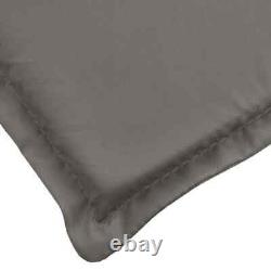 Lowback Chair Cushions 4 pcs Melange Dark Grey 100x50x4 Fabric I2C1