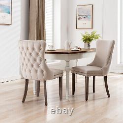 Lux Grey/Beige/Blue Velvet Kitchen Dining Chairs Set 2 4 6 Bedroom Office Chairs