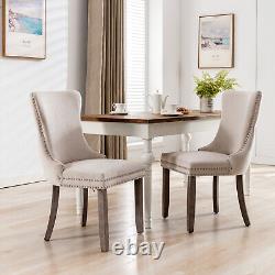 Lux Grey/Beige/Blue Velvet Kitchen Dining Chairs Set 2 4 6 Bedroom Office Chairs