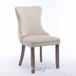 Lux Grey/Beige/Blue Velvet Kitchen Dining Chairs Set 2 4 6 Bedroom Office Chairs