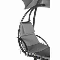 Luxury Outdoor Garden Helicopter Chair Hammock Lounger Grey