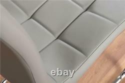 MURANO x2 Faux Leather Deep Foam Cushioned Dining Chairs Returned Item
