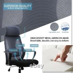 Mesh Computer Desk Chairs Office Chairs Gaming Chair Cushioned Lumbar Support UK