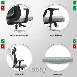 Mesh Leather Computer Chair Office Chair Swivel Lift Cushioned Adjustable