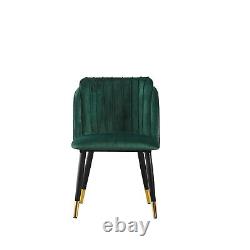 Milano Scallop Shell Crushed Velvet Chair Sofa Seat Dining Kitchen Accent Chairs