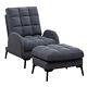Modern Lounge Recliner Chair Sleeper Sofa Armchair Home Cinema Seat Withfootstool