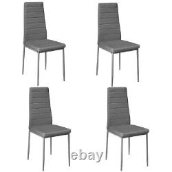 Modern Upholstered Cushion Seat Dining Chairs Set of 2/4/6 Hotel Kitchen Chairs