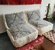Moroccan Floor Cushion Set 2 Seats Cushions + 2 Back Cushions + 4 Zipped Bags