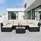 New Black/grey Rattan Modular Outdoor Garden Furniture Coffee Table Sofa Set Uk