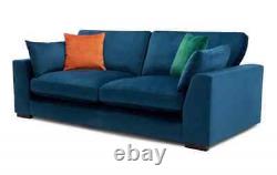 NEW ORIGINAL PLUSH VELVET NORMAL BACK HOME 4+3+2 Sofa Swivel Chair SALE