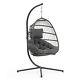 New Foldable Hanging Egg Chair Grey New Open Box