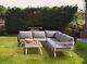 Out & Out Ibiza Lounge Set, White Frame Patio Sofa Garden Outdoor Chairs Sun