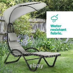 Outdoor Garden Sun Lounger Helicopter Swing Hammock Egg Chair Shade Canopy Seat