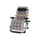 Outdoor Reclining Zero Gravity Chair With Cup Holder Extra Wide Adjustable Chair