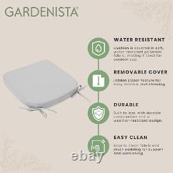 Outdoor Seat Cushion Pads for Resol Palma Plastic Garden Chairs Fibre Filling