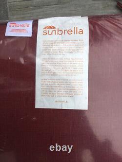 Outdoor Sunbrella Seat Cushions pads Spectrum Brick x 2 Grey X 3