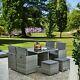 Pre Order For April 2021- Rattan Garden Furniture Cube Dining Set