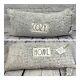 Rae Dunn Gray Sherpa Pillows Cozy & Home 2 Pc Set 29x14 For Sofa Bed Chair New