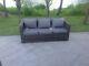 Rattan 3 Seater Lounge Sofa Chair Patio Outdoor Garden Furniture With Cushion