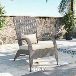 Rattan Garden Armchairs Patio Lawn In/Outdoor Conservatory Furniture 2 Colours