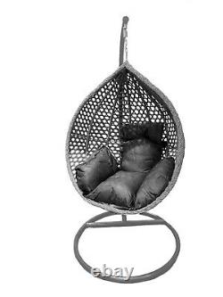 Rattan Garden Egg Chair Hanging Swing Cocoon Outdoor patio Grey/brown/ Wicker