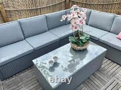 Rattan Garden Furniture Berlin Lounger Set With Coffee Table PREMIUM QUALITY NEW