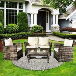 Rattan Garden Furniture Dining Set Conservatory Patio Outdoor Table Chairs Sofa