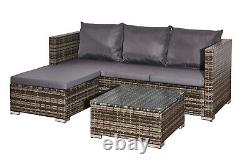 Rattan Garden Furniture Outdoor Corner Sofa Patio Garden Available In 3 Design