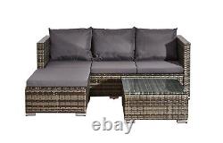 Rattan Garden Furniture Outdoor Corner Sofa Patio Garden Available In 3 Design