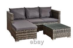 Rattan Garden Furniture Outdoor Corner Sofa Patio Garden Available In 3 Design