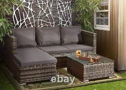 Rattan Garden Furniture Outdoor Corner Sofa Patio Garden Available In 3 Design